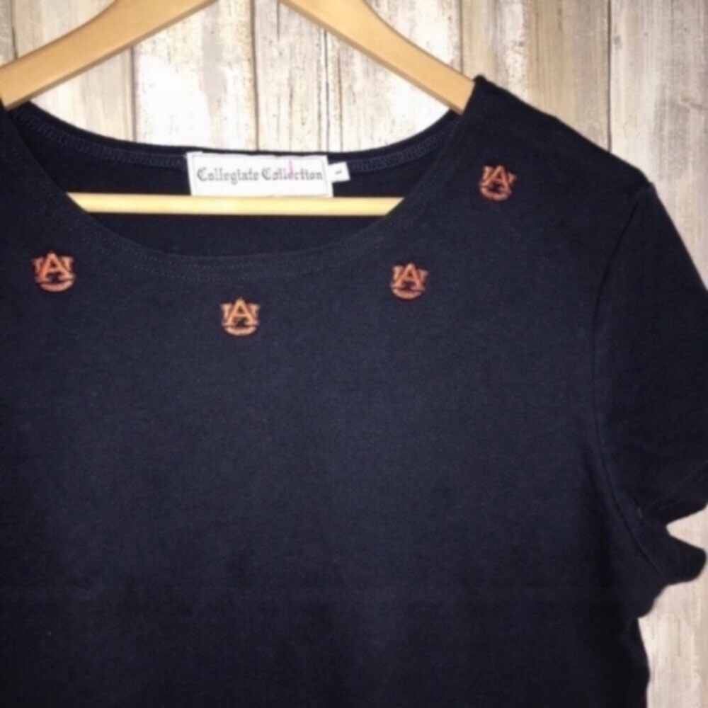 VINTAGE Auburn Collar Logo Blouse - Picture 2 of 3